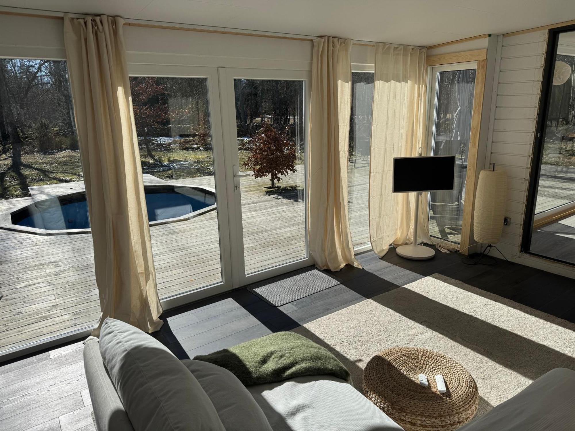 Cabin In The Forest With Spa Bath Vastra Torup Экстерьер фото